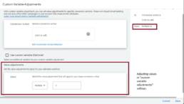 custom variable adjustment setting 4