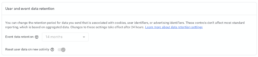 GA4 data retention setting screenshot 1 GA4 data retention setting screenshot 1