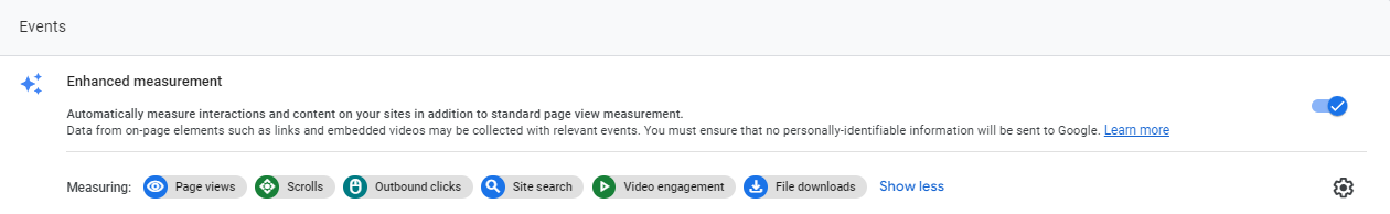 GA4 Enhanced Measurement 81