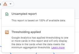 GA4’s data thresholding 6 GA4’s data thresholding 6